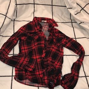Red plaid flannel